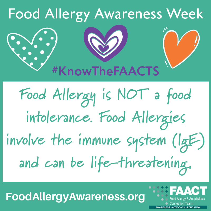 Food Allergy Awareness Week Poster